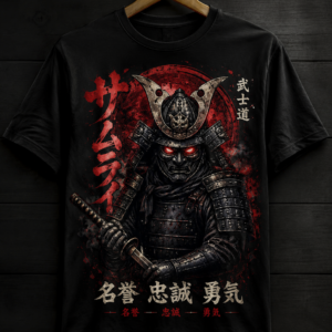 Samurai Warrior T-Shirt Design – Digital Download